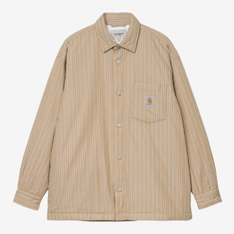 Carhartt WIP Herr Grimsby Skjortajacka | Dusty Hamilton Brown