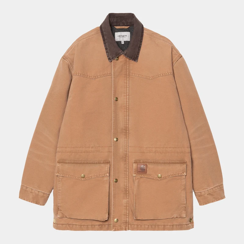 Carhartt WIP Herr OG Santa Fe Coat Jacka - Hamilton Brown / Tobacco Stone Canvas