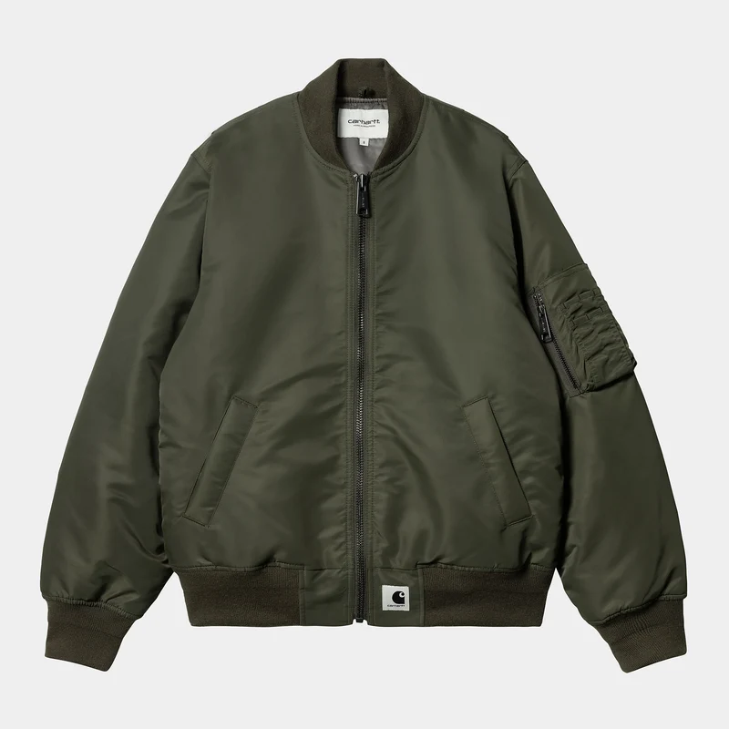 Carhartt WIP Dam Olten Bomberjacka - Plantgrön / Rökgrön