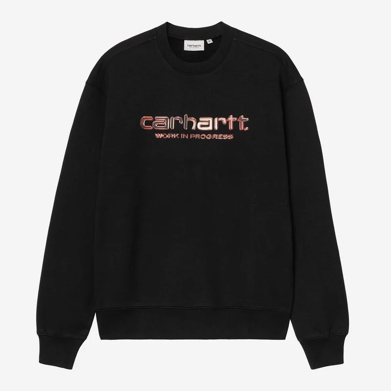 Carhartt WIP Herr Solar Chrome Sweatshirt | Svart