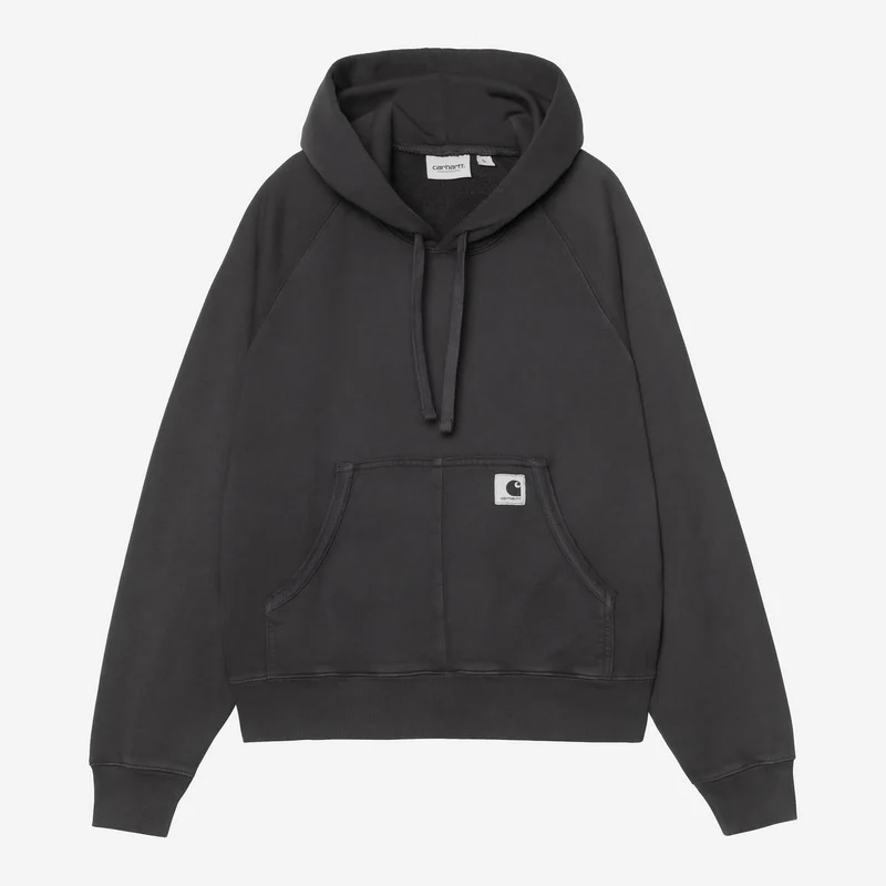 Carhartt WIP Hudson Chalk Wash Hoodie för kvinnor | Svart