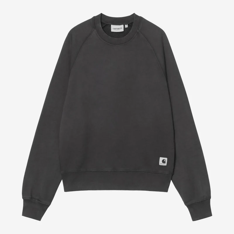 Carhartt WIP Hudson Chalk Wash Sweatshirt Dam Svart