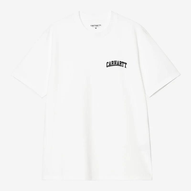 Carhartt WIP Herr T-shirt med universitetsmotiv | Vit / Svart