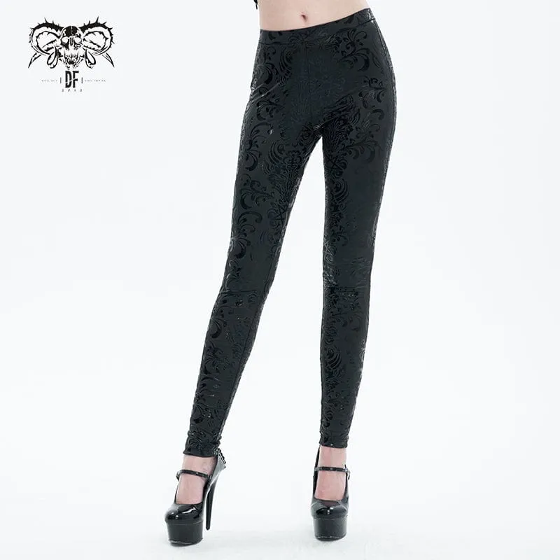 Punkblommiga Leggings för kvinnor