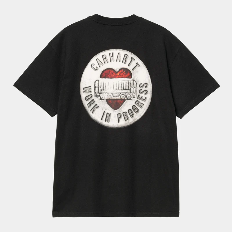 Carhartt WIP Herr T-shirt med knappar | Svart
