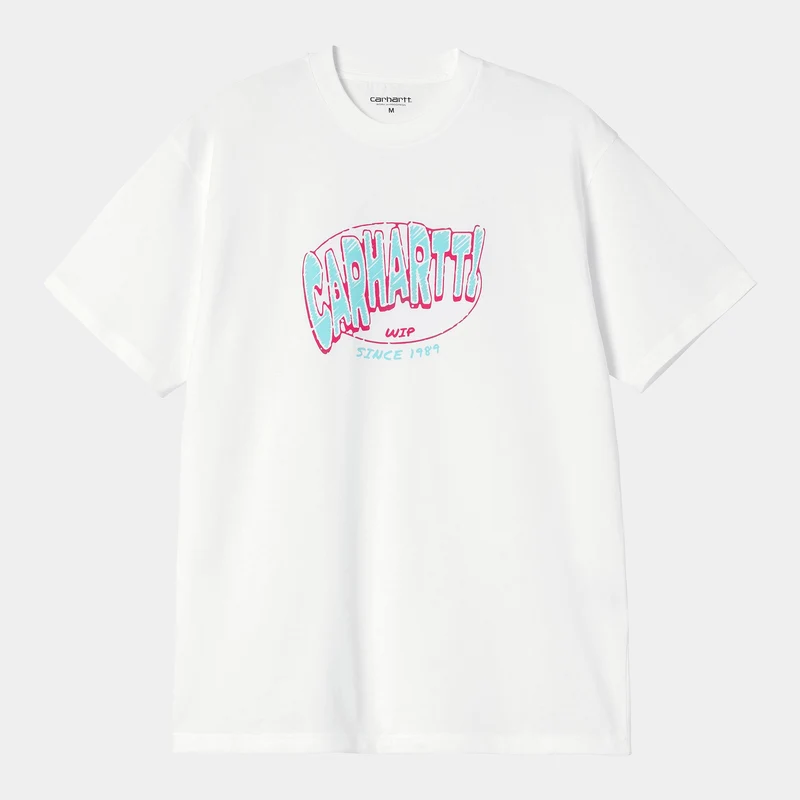 Carhartt WIP Herr T-shirt med heta mönster | Vit