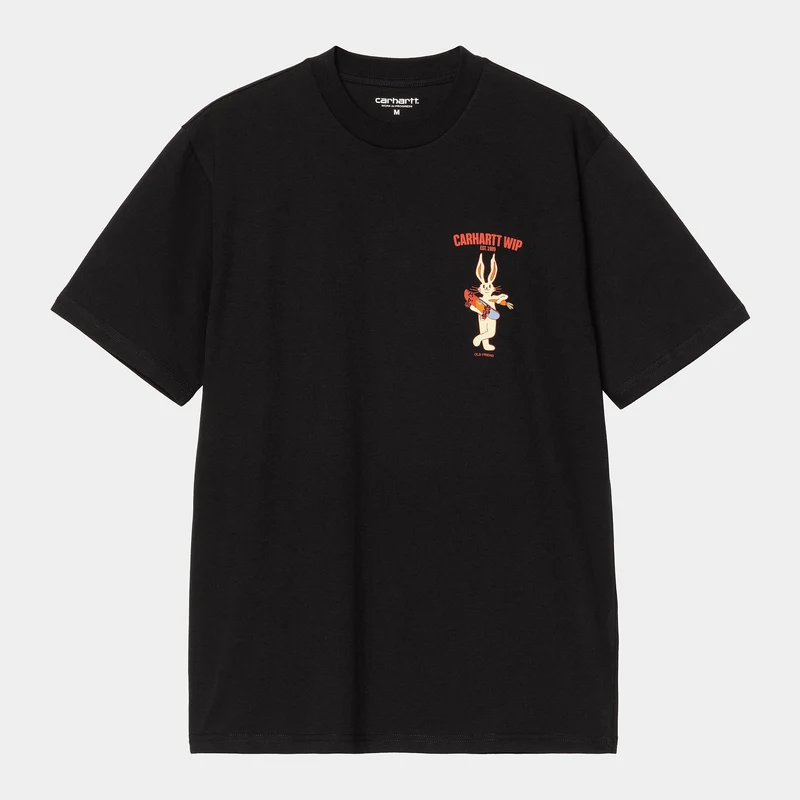 Carhartt WIP Herr T-shirt med "Old Friend"-motiv | Svart