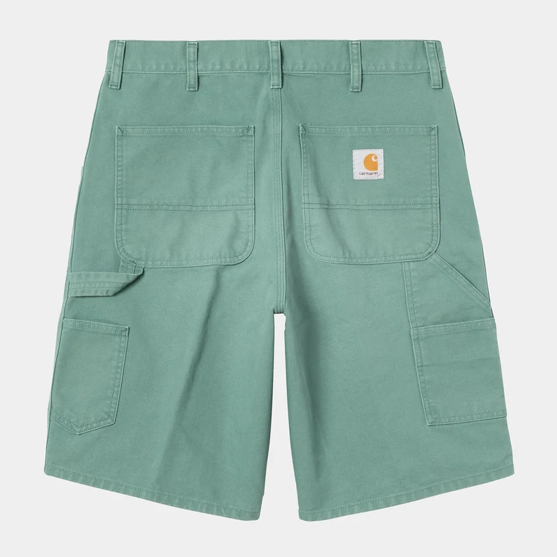 Carhartt WIP Herr Single Knee Dearborn Canvas Shorts | Silver Pine