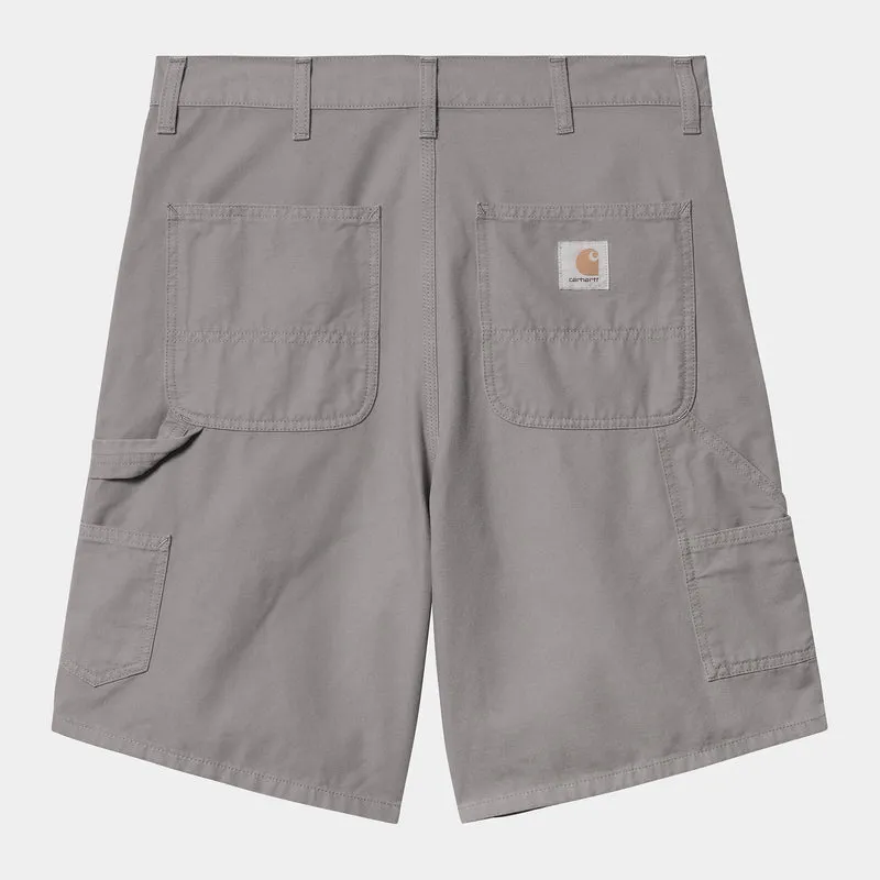 Carhartt WIP Herr Double Knee Hubbard Canvas Shorts | Yosemite Stone Washed