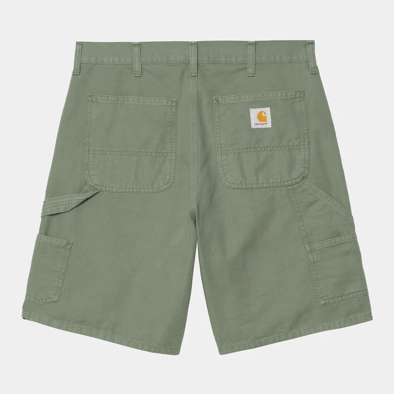 Carhartt WIP Herr Double Knee Hubbard Canvas Shorts | Park Stone Washed