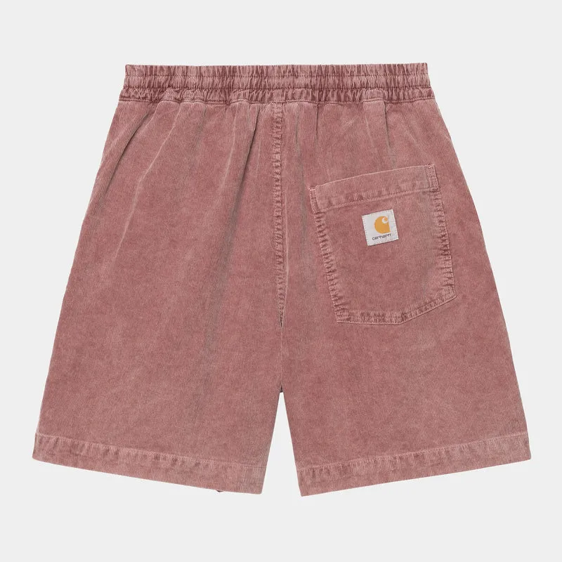 Carhartt WIP Reynold Forsyth manchestershorts för män | Mörkrosa, mörktvättade