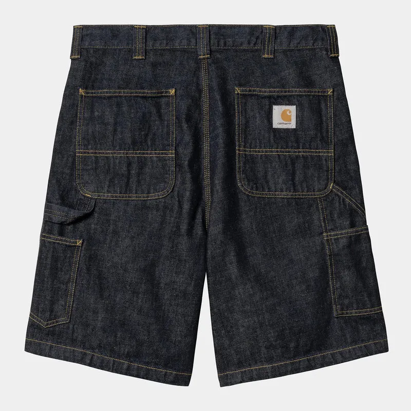 Carhartt WIP Herr OG Single Knee Camano Denimshorts | Blå Sköljda