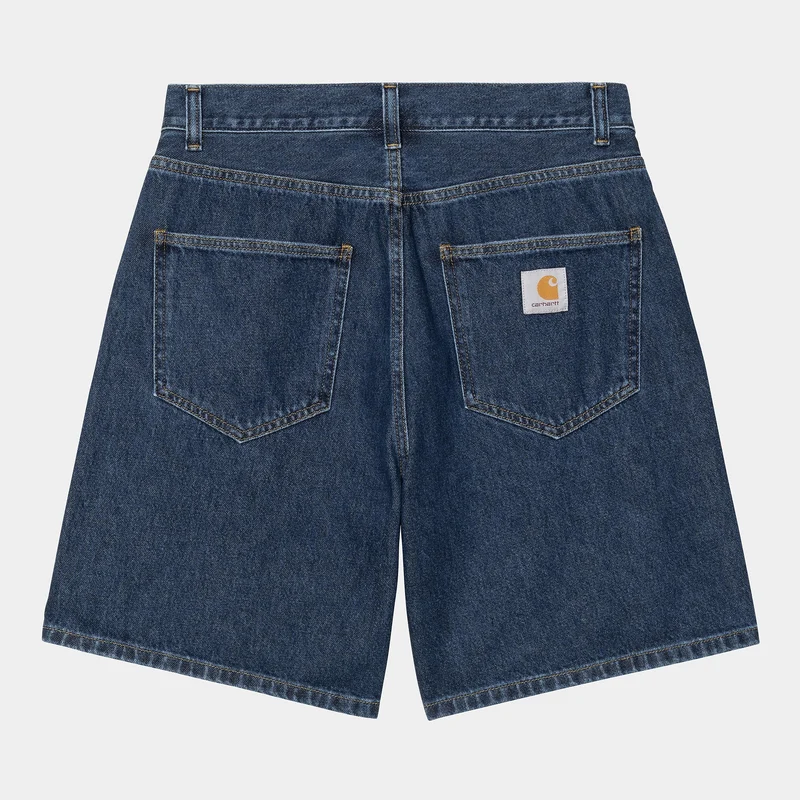 Carhartt WIP Herr Nolan Marshfield Denimshorts | Blå stentvättade
