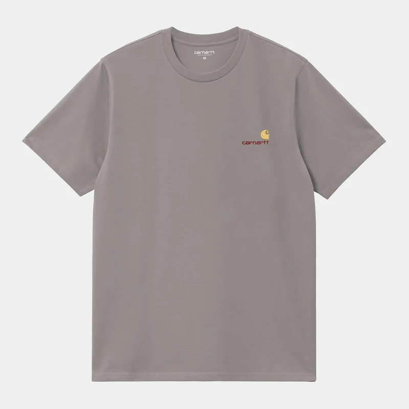 Carhartt WIP Herr Kortärmad American Script T-shirt - Yosemite