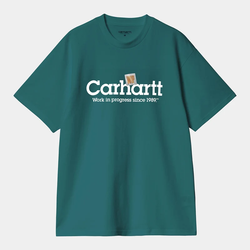 Carhartt WIP Män Label Script T-shirt - Malachite