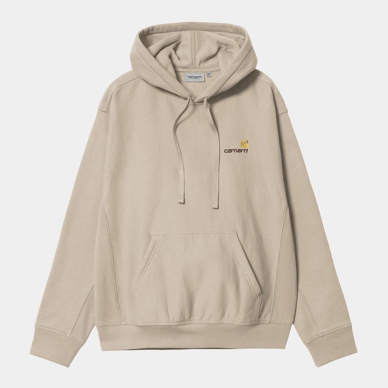 Carhartt WIP Herr American Script Hoodie - Fleur De Sel