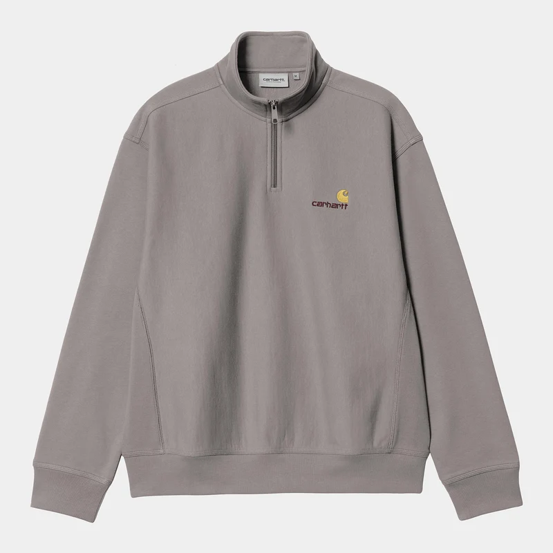 Carhartt WIP Herr Halv dragkedja American Script Träningströja - Yosemite