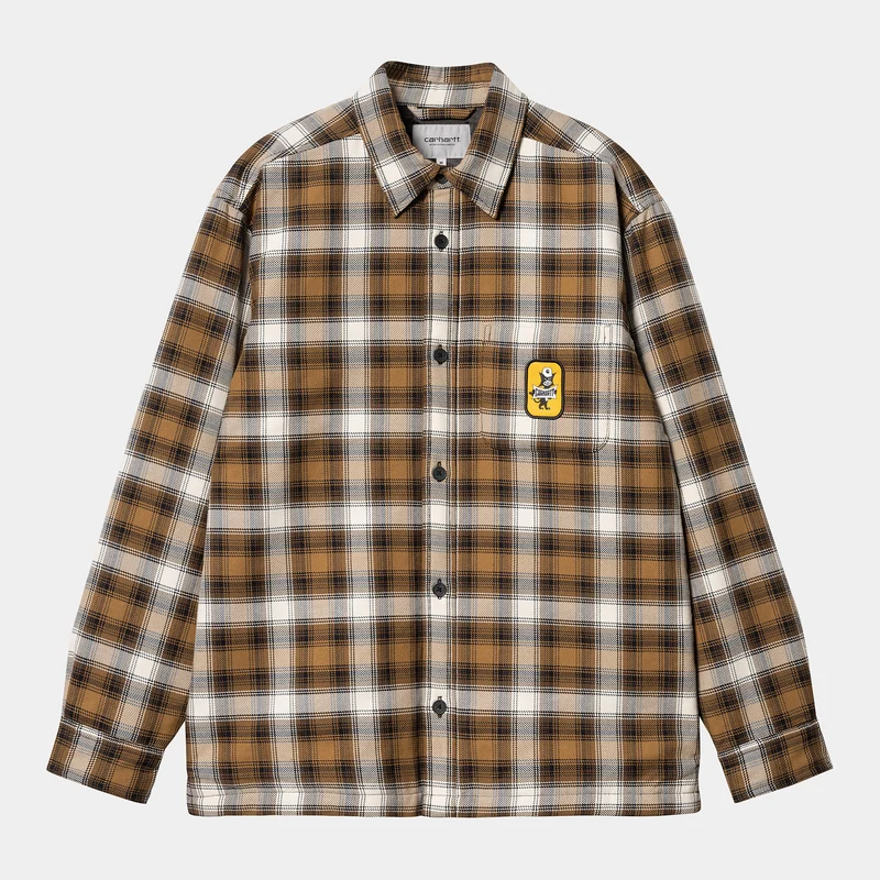 Carhartt WIP Herr Monahan Shirt Jacka - Hamilton Brown