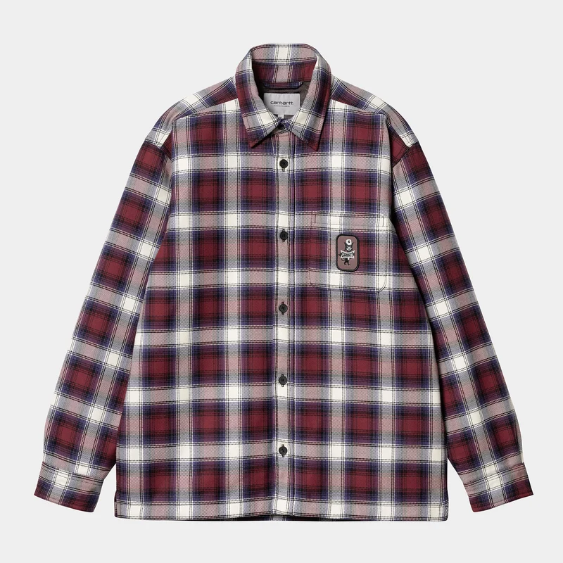 Carhartt WIP Herr Monahan Shirt Jacka - Malbec