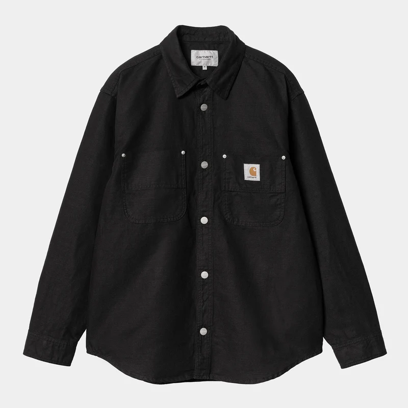 Carhartt WIP Herr Walter Skjortjacka - Svart