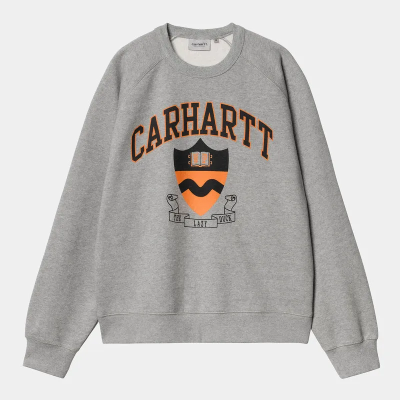 Carhartt WIP Herr Lazy Duck Sweat Top - Grå Ljung