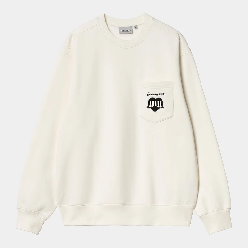 Carhartt WIP Herr Heart Train Sweat Top - Vax