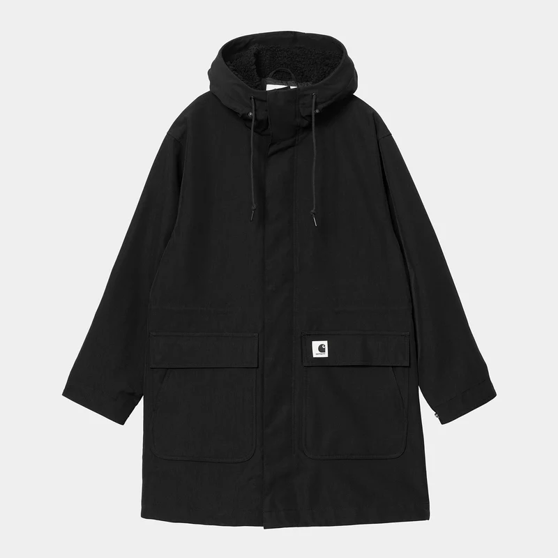 Carhartt WIP Clarton Parkajacka för dam - Svart