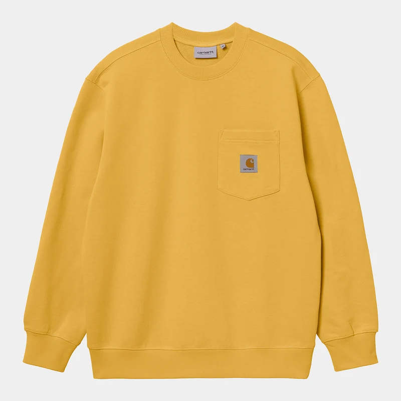 Carhartt WIP Herr Pocket Sweat Top - Popsicle