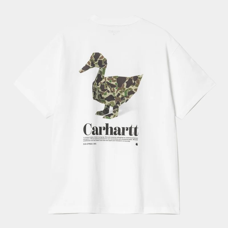Carhartt WIP Man Fold Duck T-Shirt - Vit