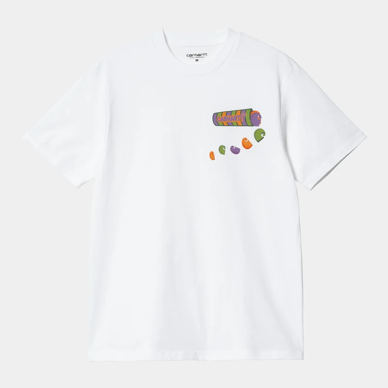 Carhartt WIP Kortärmad Frolo Flag T-shirt för män - Vit