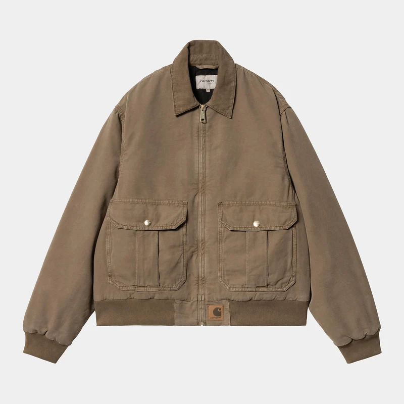 Carhartt WIP Herr Stanton Stone Dyed Jacka - Choklad