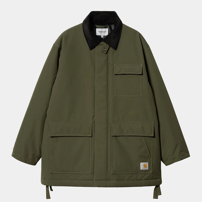 Carhartt WIP Clarton Coat Jacka för män - Office Green
