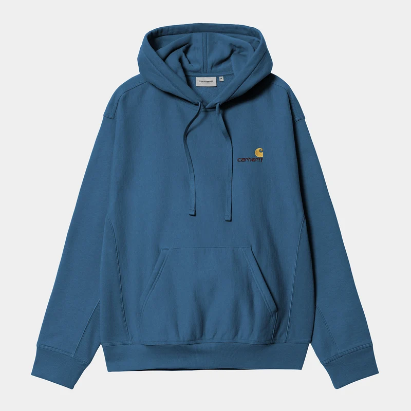 Carhartt WIP Herr American Script Hoodie - Sodalit