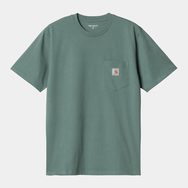 Carhartt WIP Pocket T-shirt för män - Silver Pine