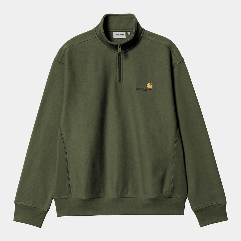 Carhartt WIP Herr Halv dragkedja American Script Träningströja - Dragon