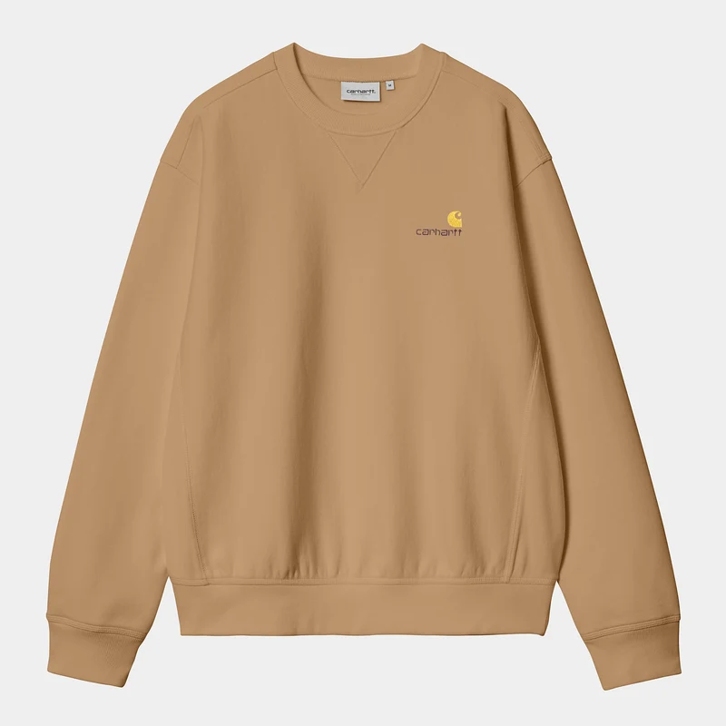 Carhartt WIP Herr American Script Träningstopp - Jordnöt