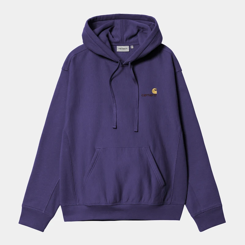 Carhartt WIP Herr American Script Hoodie - Aura
