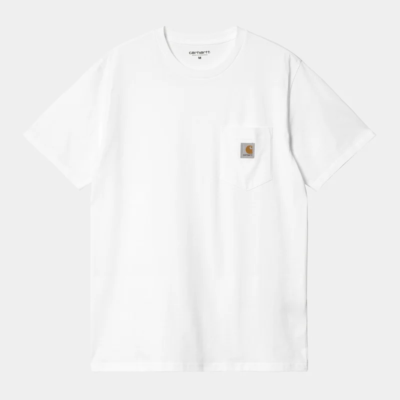 Carhartt WIP Kortärmad fick-T-shirt för män - Vit
