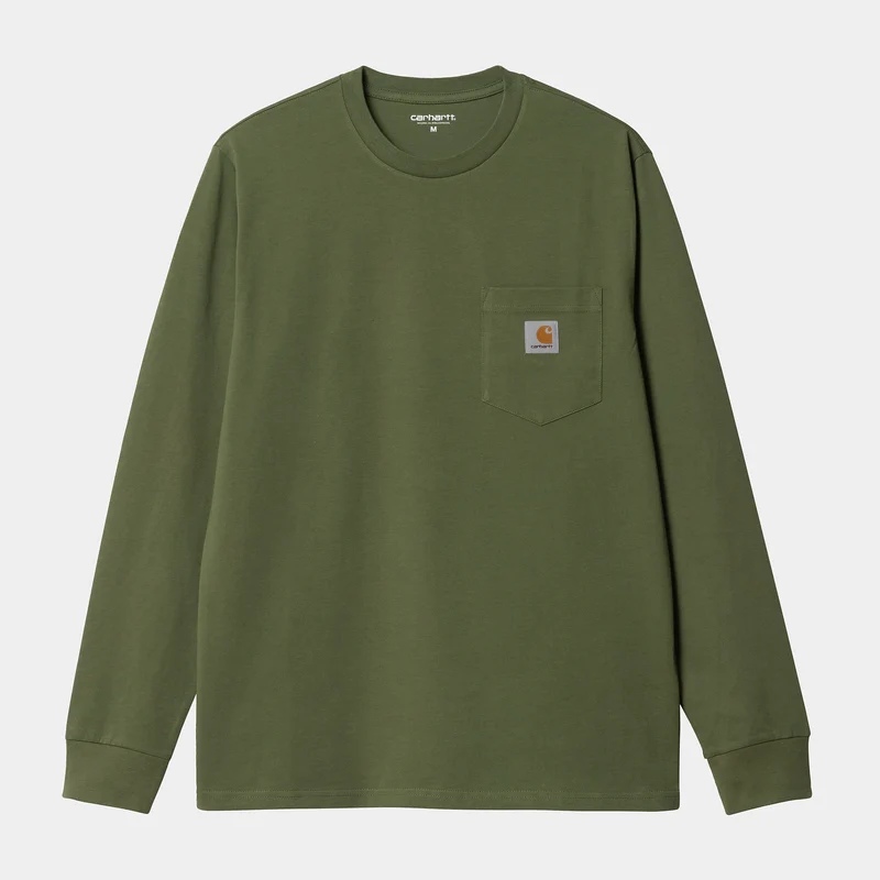 Carhartt WIP Långärmad fick-T-shirt för män - Kiwi
