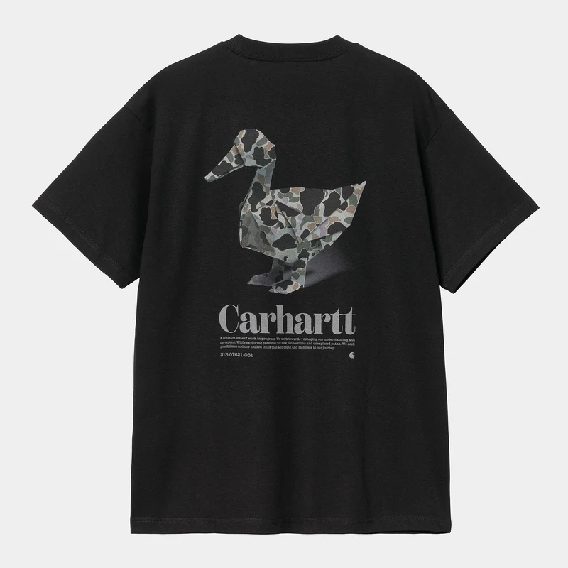 Carhartt WIP Herr Fold Duck T-shirt - Svart