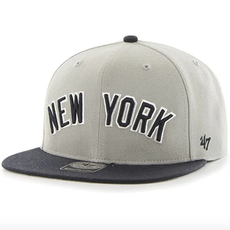 '47 Märke - MLB New York Yankees - Justerbar grå/svart keps