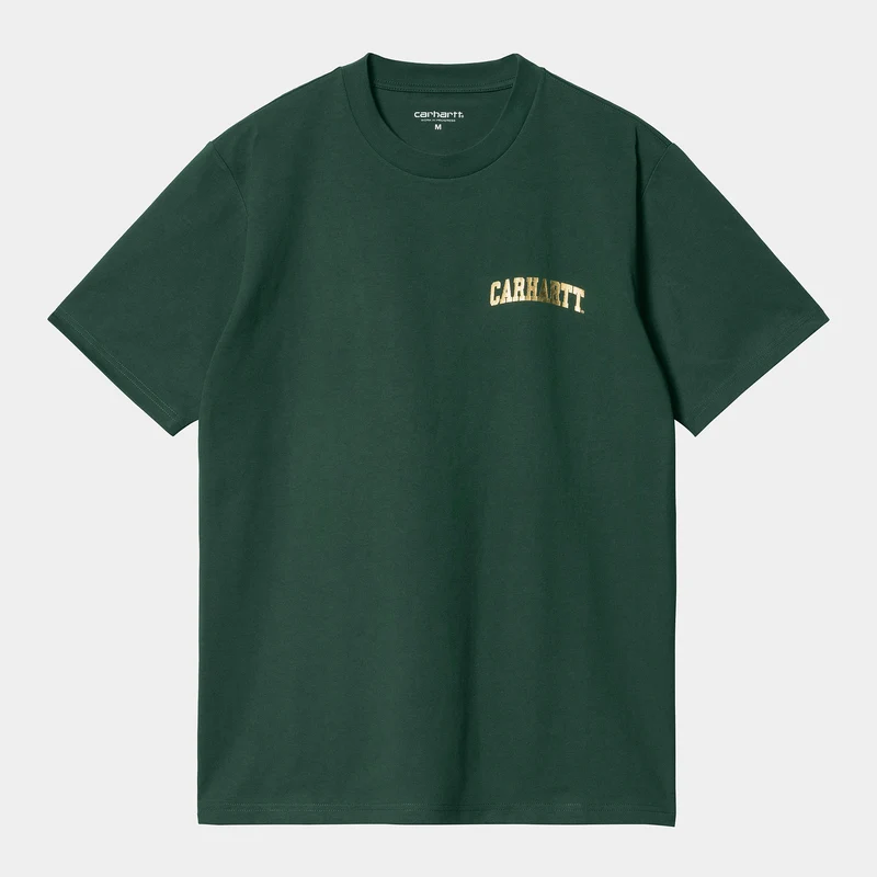Carhartt WIP Ekologisk T-shirt från University Script för män - Discovery Green