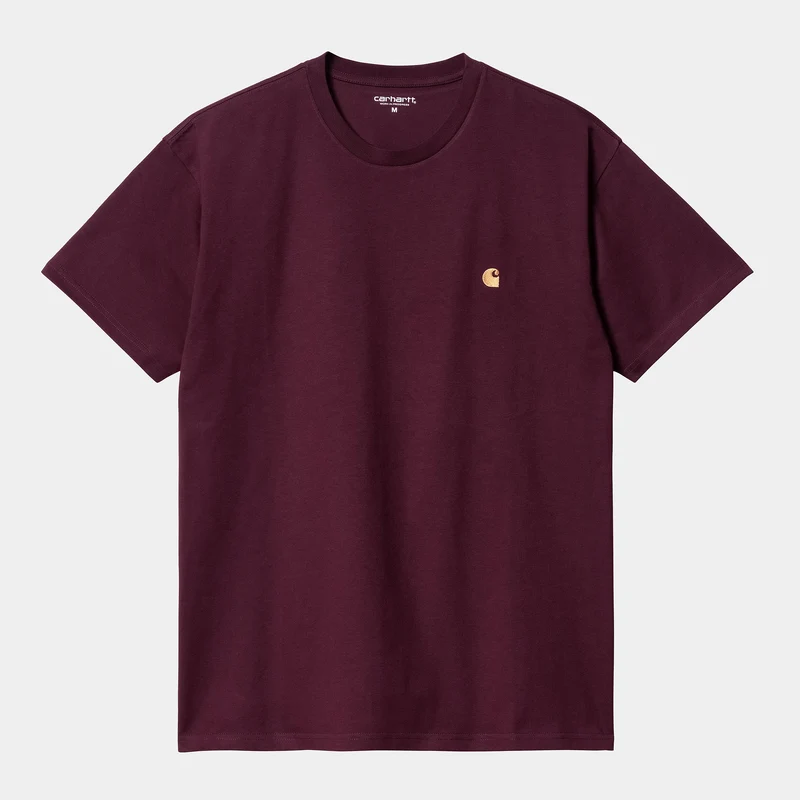 Carhartt WIP Chase kortärmad t-shirt för män - Amarone