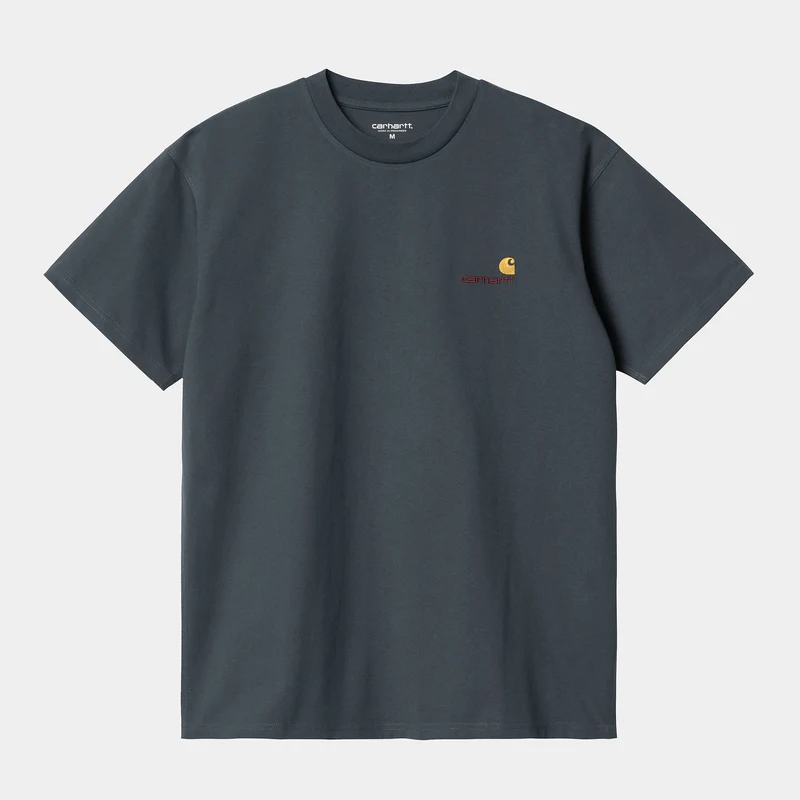 Carhartt WIP Herr Kortärmad American Script T-shirt - Malm