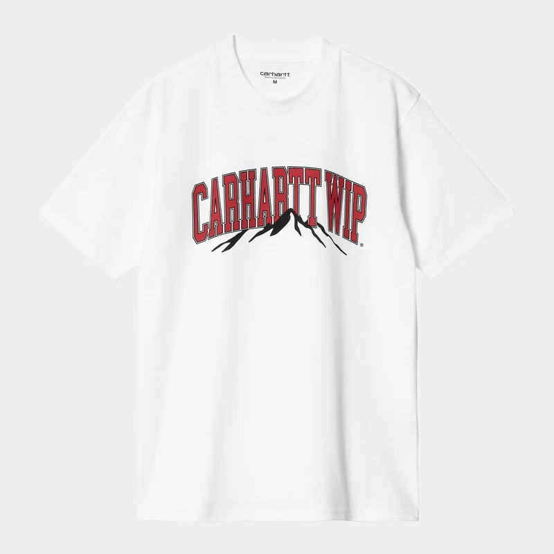 Carhartt WIP Mountain College T-shirt för män - Vit
