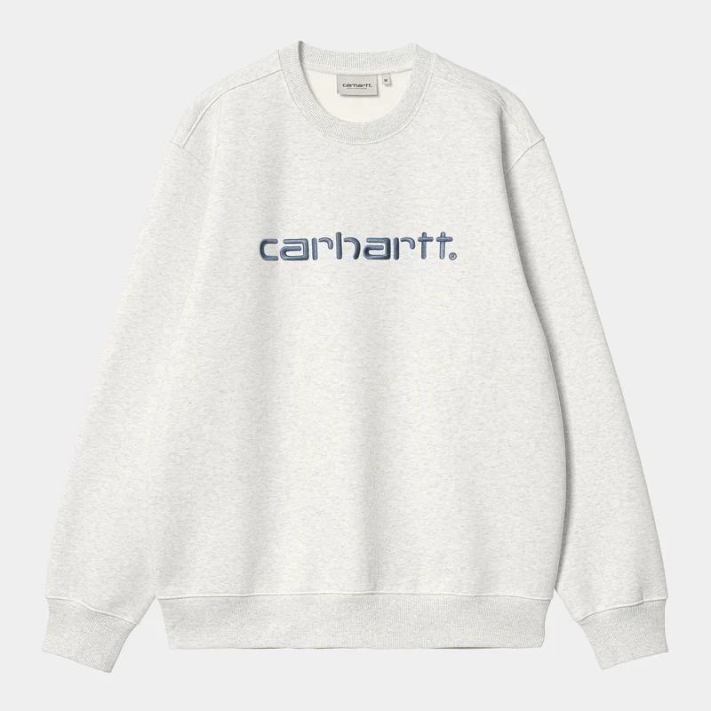 Carhartt WIP Herr Carhartt WIP Sweat Top - Ash Heather / Liberty