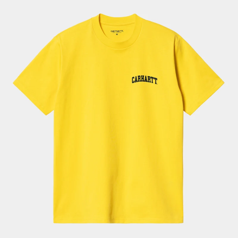 Carhartt WIP Kortärmad University Script T-shirt för herr - Buttercup