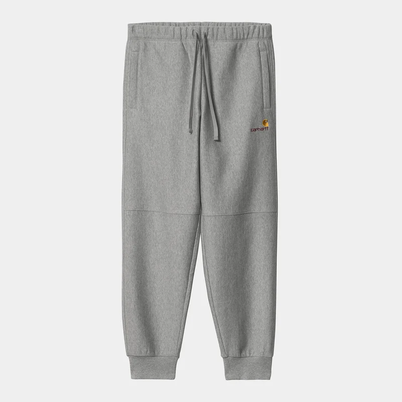 Carhartt WIP Herr American Script Joggingbyxor - Grå Ljung