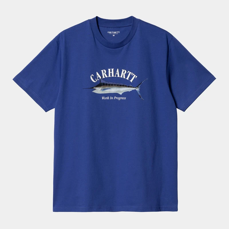 Carhartt WIP Herr Marlin kortärmad T-shirt - Lazurite