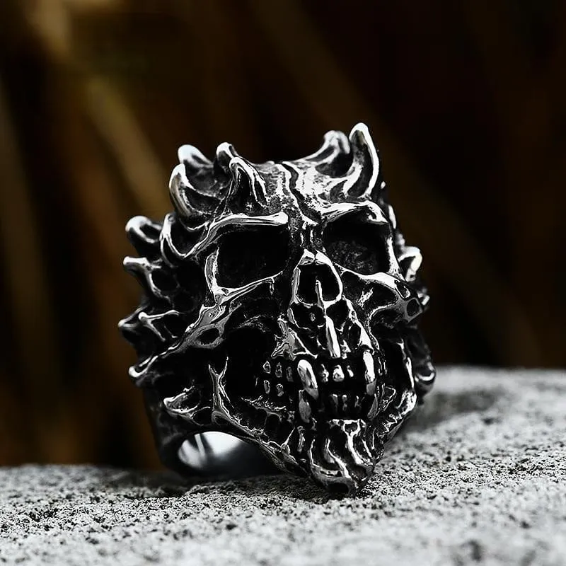 Punk Skull Ring för män